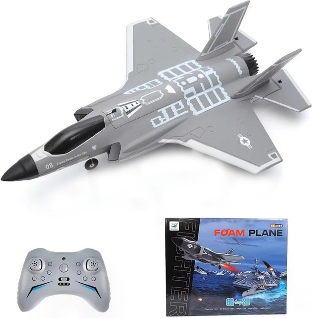 JIKEFUN F35 Fighter, RC Flugzeug, ferngesteuert, 4-Kanal, bürstenlos - Bild 1
