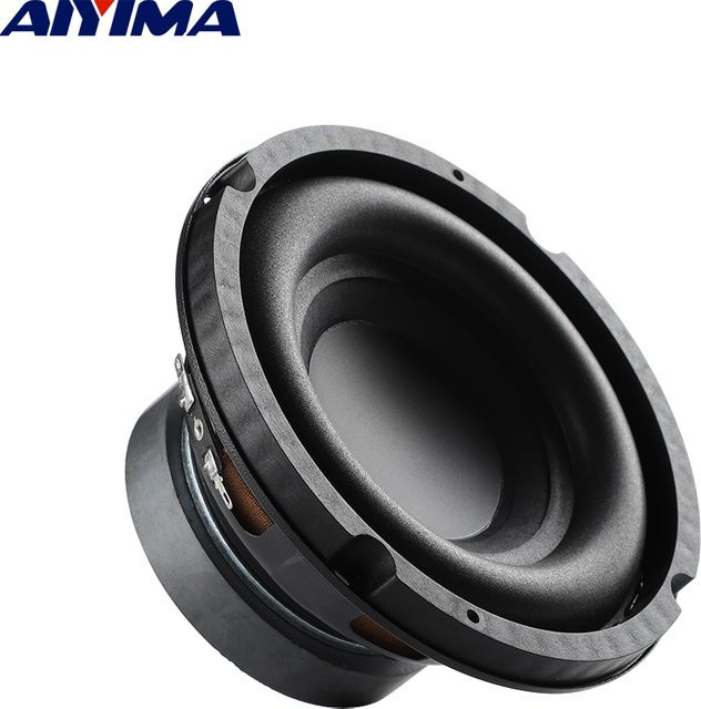 Aiyima 6,5 Zoll Subwoofer Lautsprecher 40W 4 Ohm Schwarz Passiv HiFi Bass-Lautsprecher - Bild 1