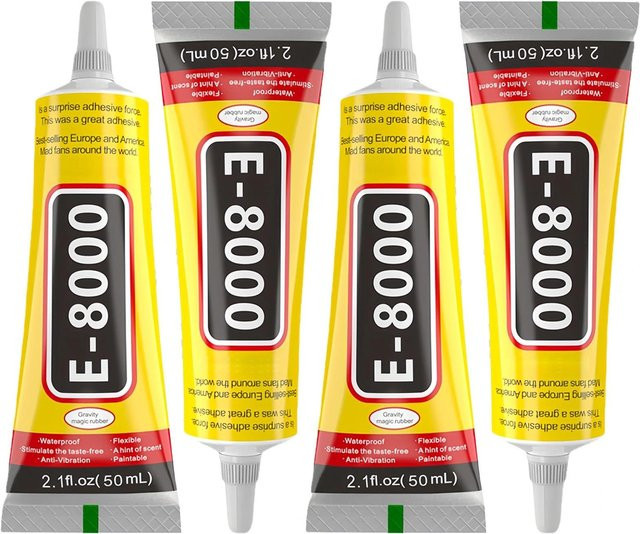 e8000 Mehrzweckkleber Transparenter wasserfester Schmuckkleber für Handys und Strasssteine - Bild 1