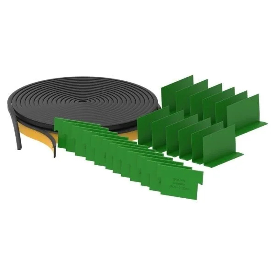 FeNau Montageset aus Gummi und Kunststoff in Grün für Glas 20,76-21,52 mm und Aluprofile, Länge: 6000 mm - Bild 2