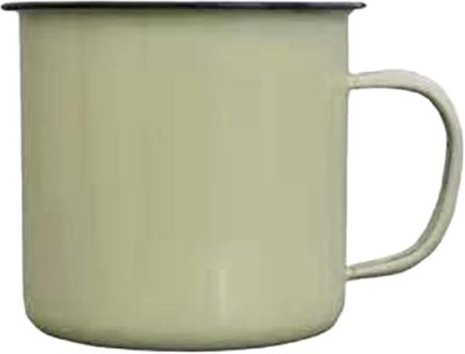 Zhuiyucq Vintage Emaille Tasse mit Henkel, Weiß, Hitzebeständiger Trinkbecher für Tee, Milch, Wasser oder Kaffee, erhältlich in 120 ml, 240 ml, 350 ml und 500 ml - Bild 1