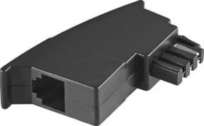 Goobay TAE Adapter F-RJ11 in Schwarz - Bild 1