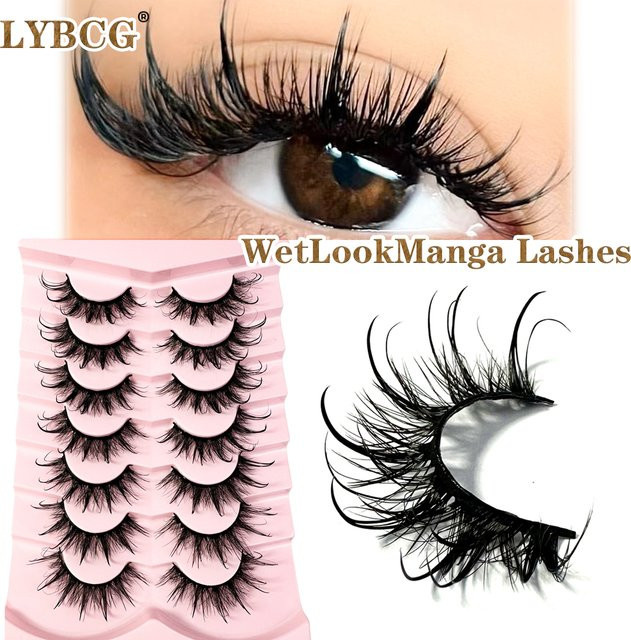 LYBCG Künstliche Wimpern, Black, Unisex - Bild 1