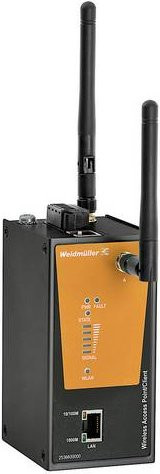 Weidmüller WLAN Access-Point IE-WL-BL-AP-CL-US in Schwarz mit Wi-Fi und Ethernet/LAN - Bild 1