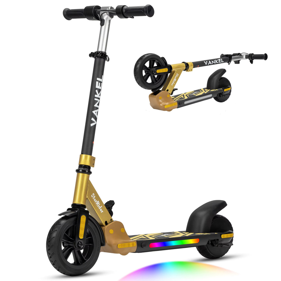 Vankel Elektrischer Kinder-Escooter, Klappbar, LED Beleuchtung, ab 6 Jahren - Bild 8