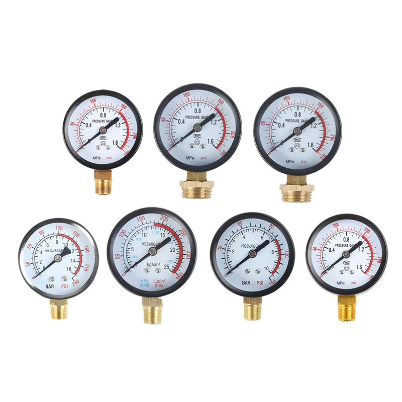 HpLive Pool Filter Wasser Manometer Y60 mit Messbereich 0-1,6 MPa und 0-230 PSI für Luftkompressoren und Luftpumpen - Bild 3