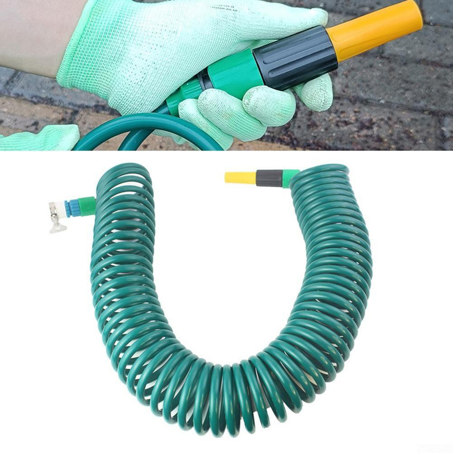 Industry&Com Flexibler Wasserschlauch mit einziehbarer Spule und Schnellanschluss, 5 m - Bild 3