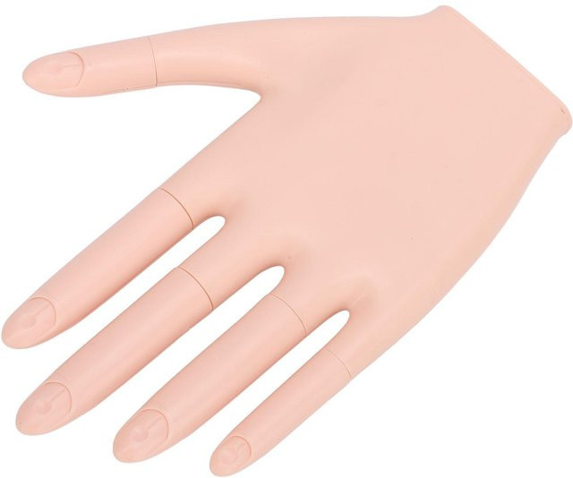 Koogeelife Übungshand für Acrylnägel, beige, matt - Bild 1