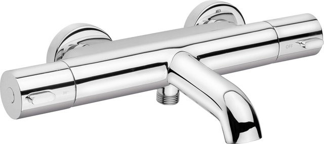 baliv Thermostat-Wannenarmatur WA-5030 in Chrom mit Sprayfunktion und Safety-Stop - Bild 1