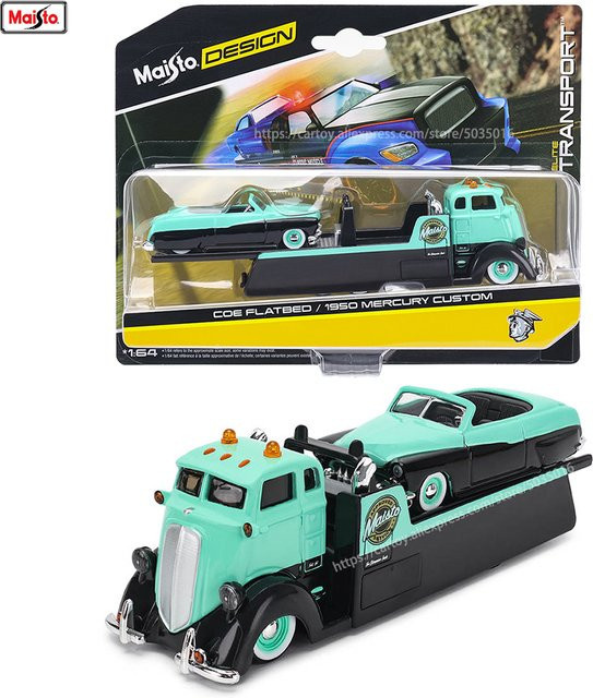 Maisto 1950 Mercury Custom COE Flatbed Die-casting Car Model 1:64 ab 14 Jahren - Bild 1