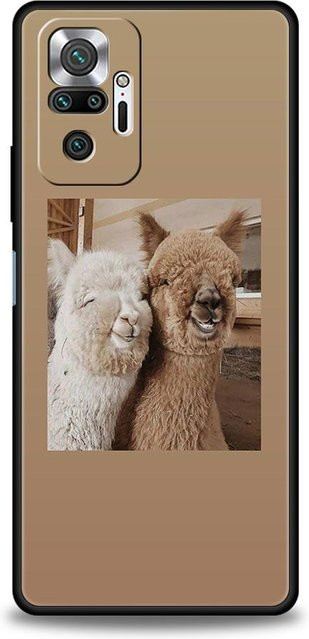 Kawaii Alpaka Silikon Handyhülle für Xiaomi Redmi Note 13 12 11 10 Pro Plus 9 8 7 9T 13C 12C 10C 9C 9A in Beige oder Schwarz - Bild 1