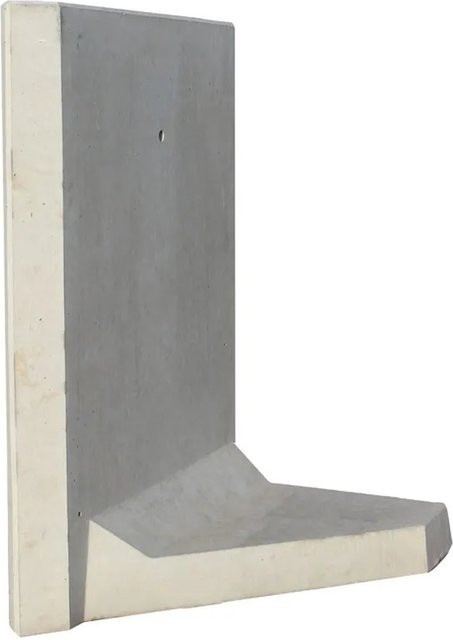 Diephaus L-Stein Ecke bewehrt Grau 90 Grad B/H/T: 130 x 100 x 100 x 8 cm 2-teilig - Bild 1
