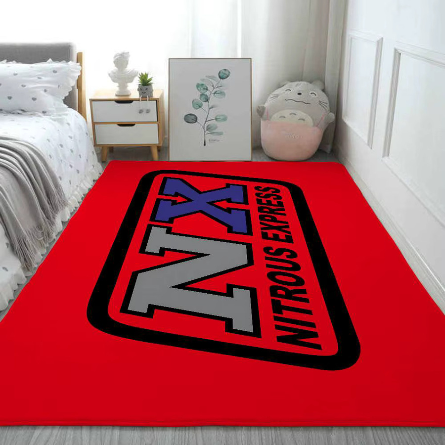 Kayou NXs-Nitrous-Express Teppich in Rot, moderner rechteckiger Bodenmatte für Wohnzimmer und Schlafzimmer - Bild 5