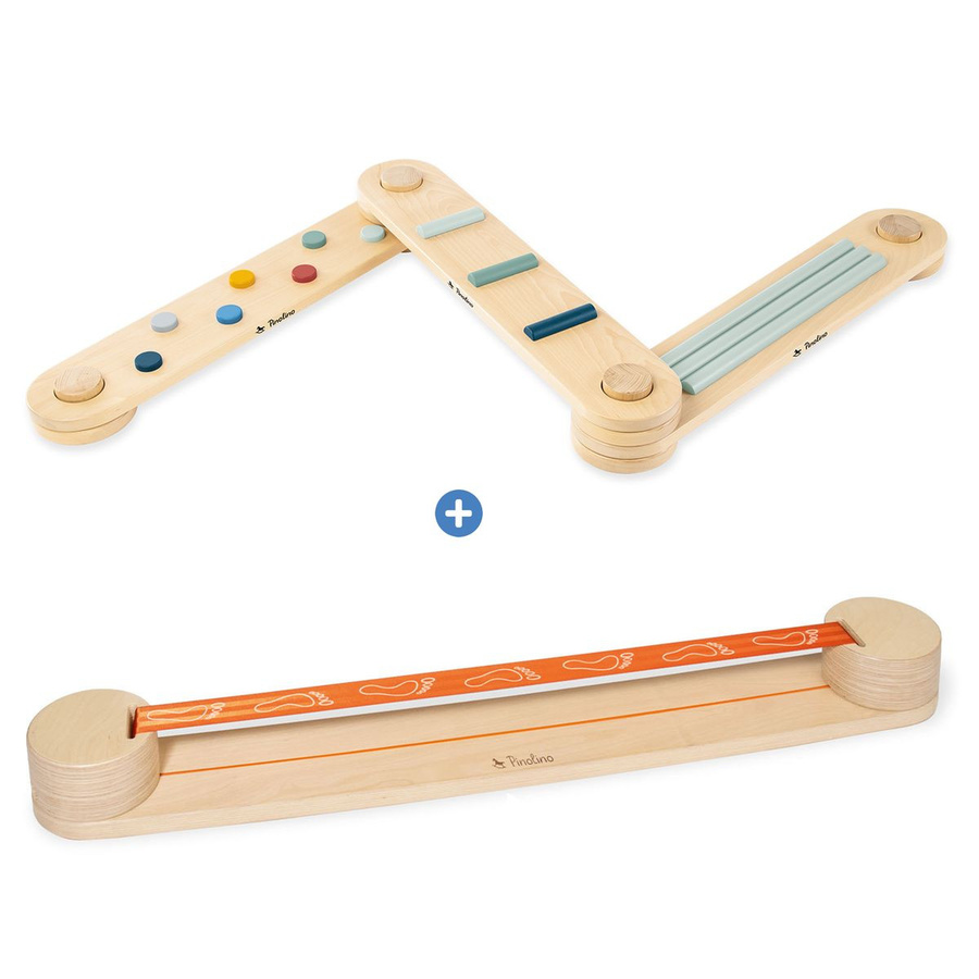 Pinolino Balance-Set Kari mit Parcours & Slackline, 10-tlg. Set - Bild 1