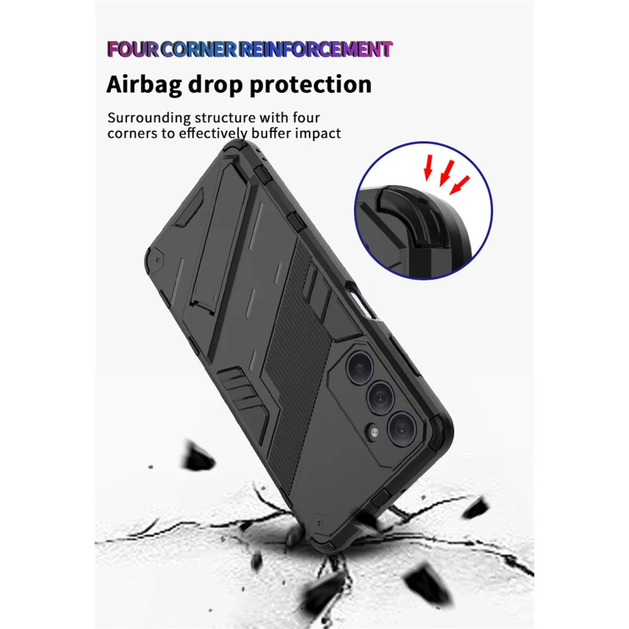 Samsung Galaxy Schutzhülle mit magnetischem Halter und Standfunktion in Weiß für Galaxy M54 M14 F14 5G A14 A24 A34 A54 A04 E A04S - Bild 3