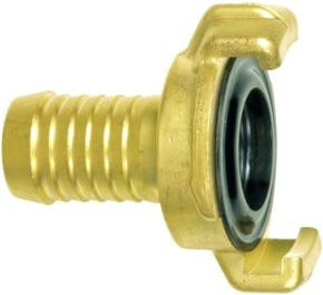 GEKA Schlauchstück MS aus Messing in Gold, 3/4 Zoll, 19mm - Bild 1