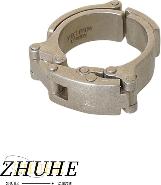 ZHUHE Ring Edelstahl, Silber, Unisex - Bild 1