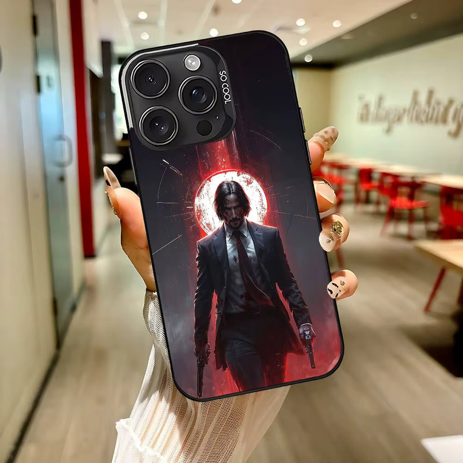 JohnS W-Wick Handyhülle für iPhone 17 16 15 14 13 12 11 Pro Max Plus stoßfeste Rückseite Farbe Silber - Bild 3