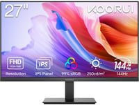 Koorui E2711K LED-Monitor mit 27 Zoll Full HD IPS Display in Schwarz und 144 Hz - Bild 1