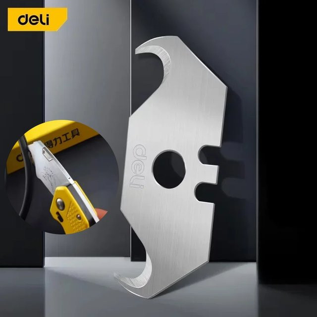 DTBD Ersatzklingen aus Carbonstahl in Silber für Teppichmesser und zum Abisolieren von Kabeln - Bild 1