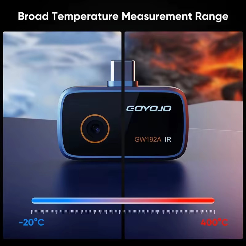 GOYOJO GW192A Wärmebildkamera für iPhone und Android, Infrarot-Wärmebildgerät für Inspektion und Reparatur, Schwarz - Bild 4