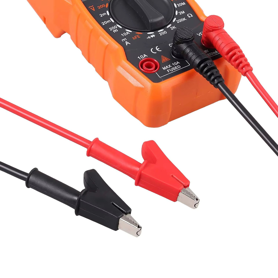 AOKIN Messleitung mit Bananenstecker und Krokodilklemme, Rot, 15 A, 1000 V - Bild 3
