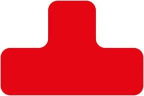 Eichner Stellplatzmarker T-Stück aus PVC in Rot - Bild 1