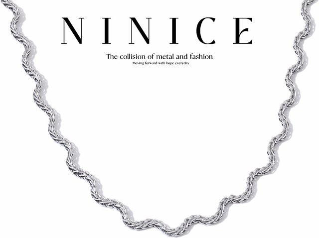 NiNice Halskette Edelstahl, Silber, Damen - Bild 1