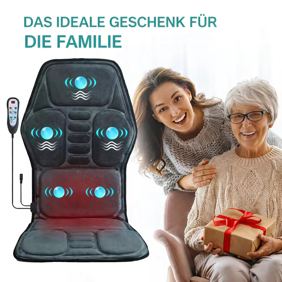 HIMOUTA Massage-Sitzkissen mit Heizfunktion und Ganzkörper-Vibration in Schwarz - Bild 6