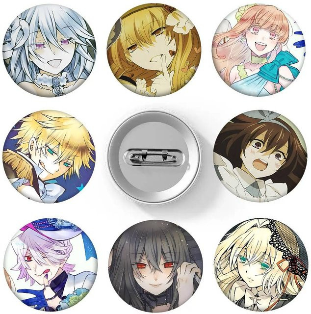 Charm H-Hearts Abzeichen, Cartoon-Stil, Emaille-Pin - Bild 1