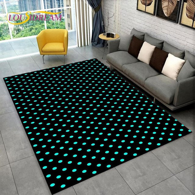 Karpetti 3D-Teppich mit modernem geometrischem Design, rutschfest und waschbar, Mehrfarbig, Breite: 70 cm, Tiefe: 100 cm - Bild 1