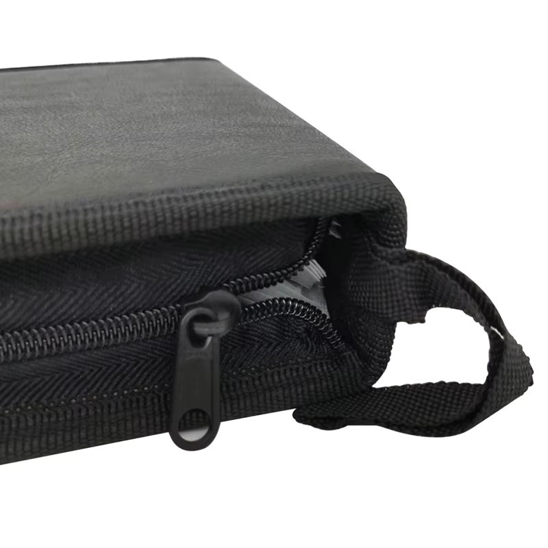 KOQZM CD-Aufbewahrungstasche für 40 Scheiben, doppelseitiger DVD-Organizer in Schwarz - Bild 3