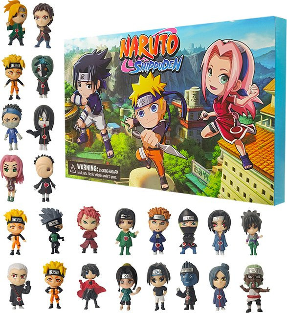 Bandai Naruto Adventskalender, Actionpuppe, 24-teiliges Set, ab 3 Jahren - Bild 1