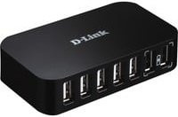 D-Link USB 2.0 Hub DUB-H7/E mit 7 Anschlüssen Schwarz - Bild 1