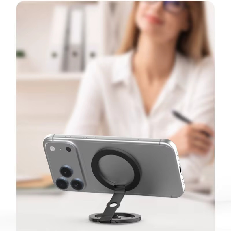 WSSHE Magnetischer Telefonringhalter in Orange für Telefonständer und Fotoausrüstung - Bild 2