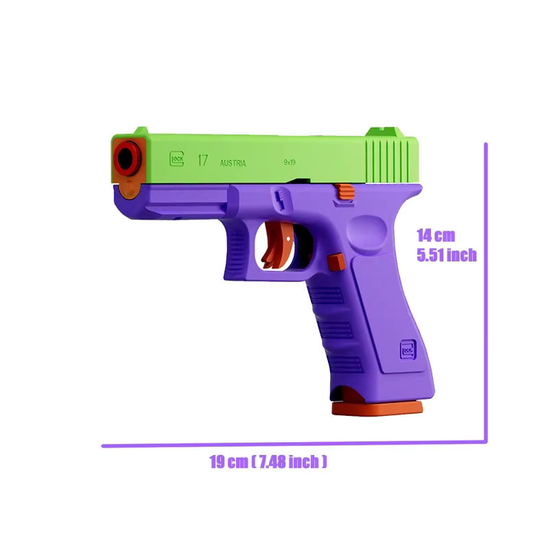 Pistolenpistole Soft Bullet Gun, Blaster, mit Blowback, Single Shot, Shell Ejection-Fähigkeit - Bild 2