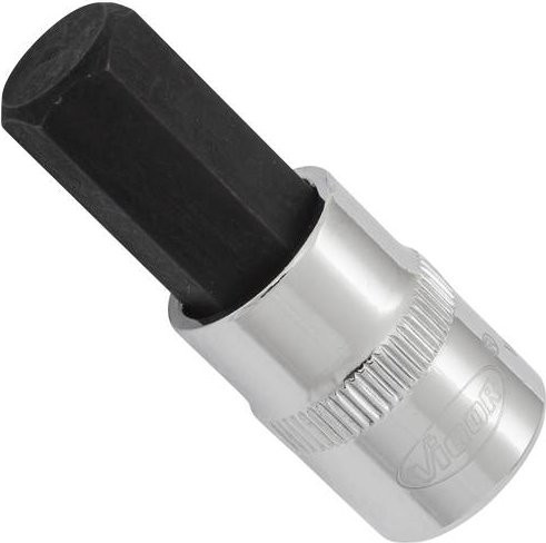 Vigour Innensechskant-Schraubendreher Einsatz Sw 12, 48 mm, Silber, V6137 - Bild 1