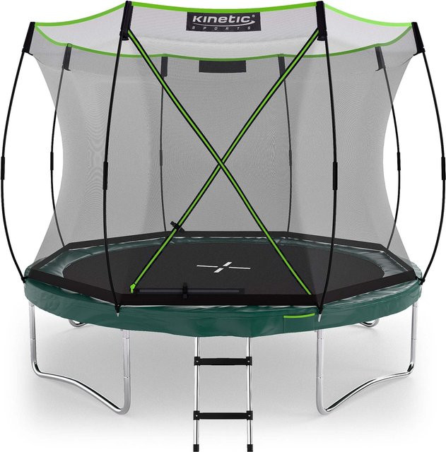 KINETIC SPORTS Bungee Safety Elite Trampolin Dunkelgrün Ø 305 cm - Bild 1