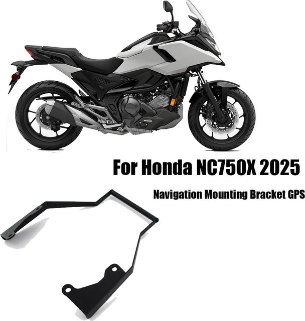Handy-Navigationshalterung für Honda NC750X 2025 in Schwarz zur GPS-Montage - Bild 1