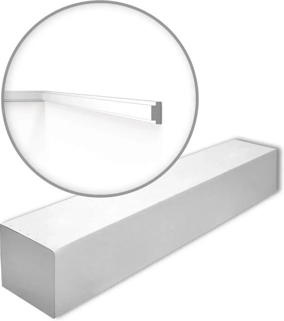 NMC WALLSTYL Wand- und Friesleisten Set in Weiß, 30 Stück für 60 m aus extrudiertem Polystyrol (HDPS) - Bild 1