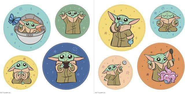 Komar Fenstersticker Grogu Padawan Multicolor B/H: 30 x 30 cm - Bild 1