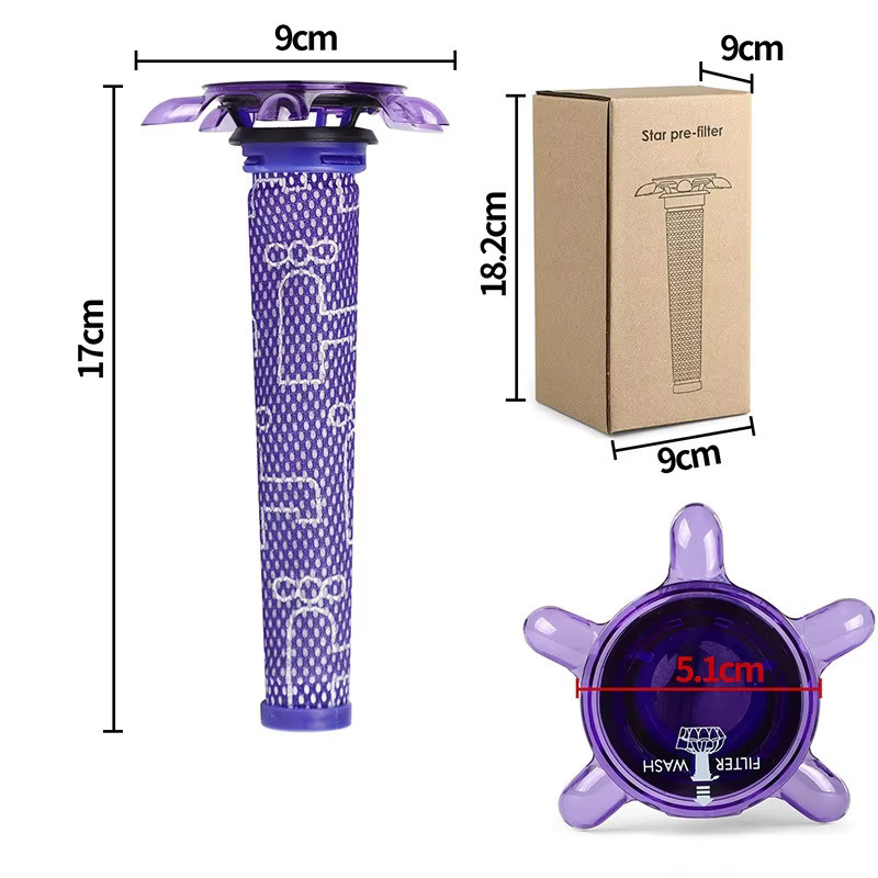Dyson Frontfilterelement für Staubsauger V7 und V8 in Purple - Bild 3