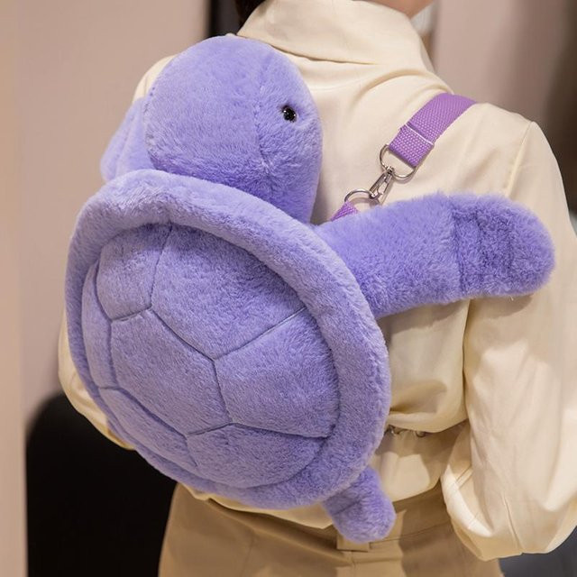 Binchi Fitness Cartoon Süße Schildkröte Plüschtier Rucksack, Bunt / Mehrfarbig, ab 14 Jahre - Bild 1