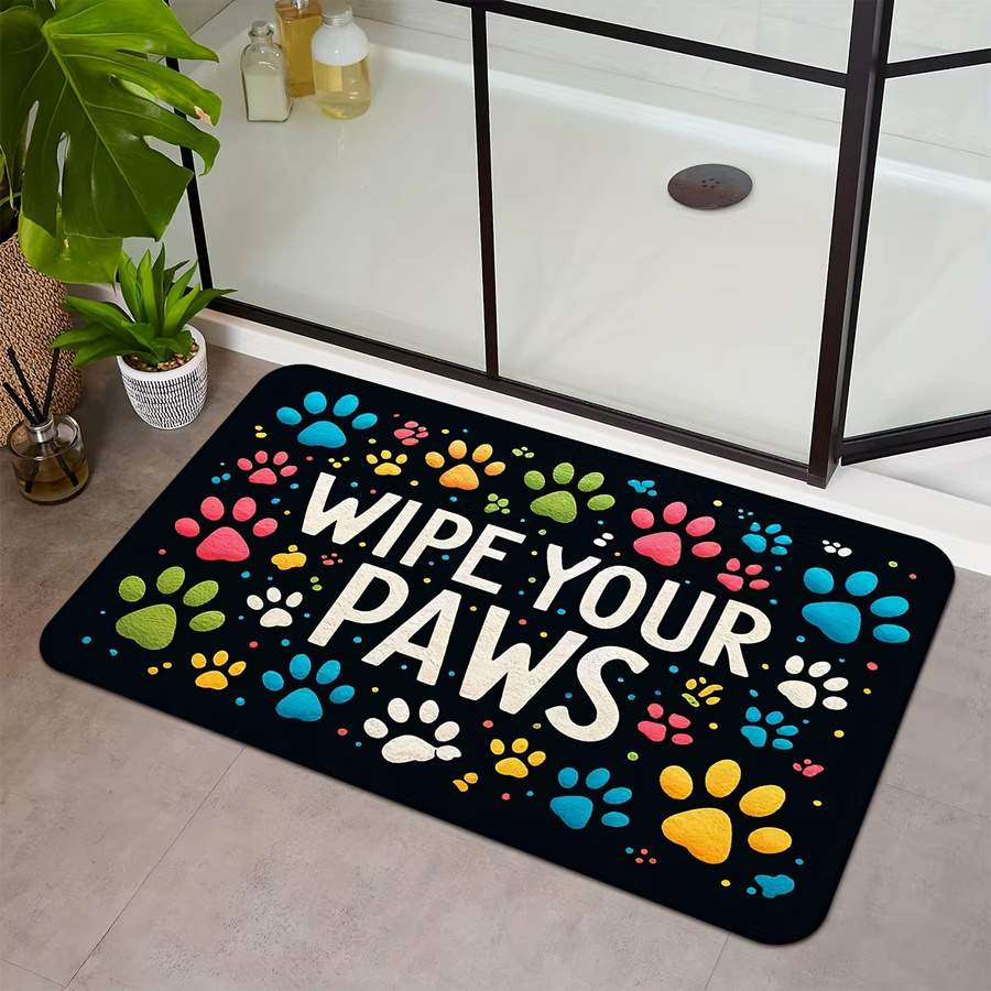 VIKAMA Hundefuttermatte mit Animal Print, rutschfest und schallabsorbierend, Multicolor, B/T: 50 x 50 cm - Bild 4