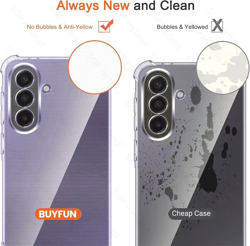 Samsung Galaxy A37 5G Schutzhülle Transparente Kristall-TPU Weiche Hülle mit Kameraschutz - Bild 5