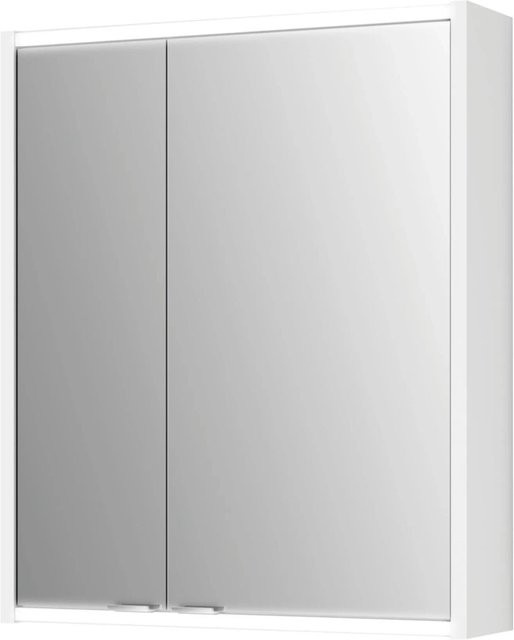Jokey Spiegelschrank Batu Weiß Hochglanz mit LED-Beleuchtung und Steckdose B: 60 cm, H: 71,4 cm - Bild 1
