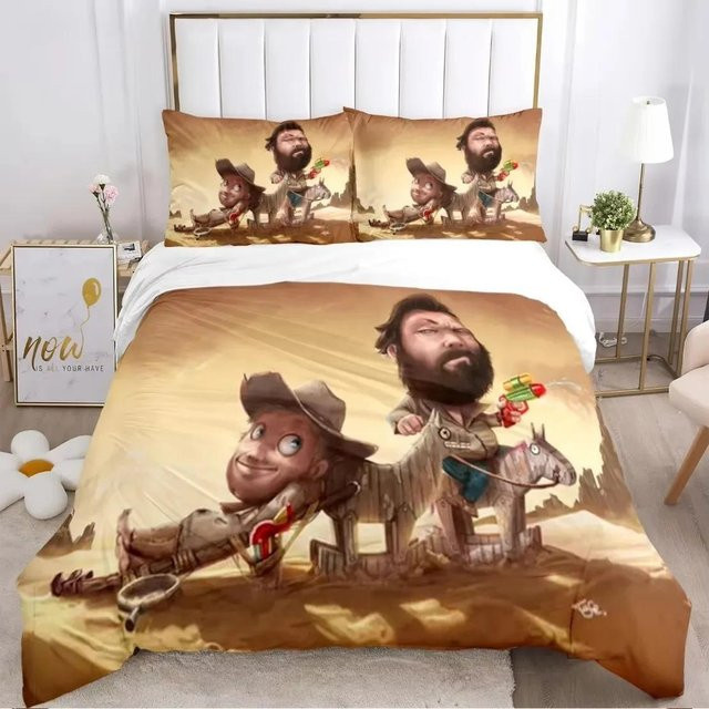 Lodestar Bettwäscheset Bud Spencer und Terence Hill mit 3D-Druck, braun, B/H: 140 x 210 cm - Bild 1