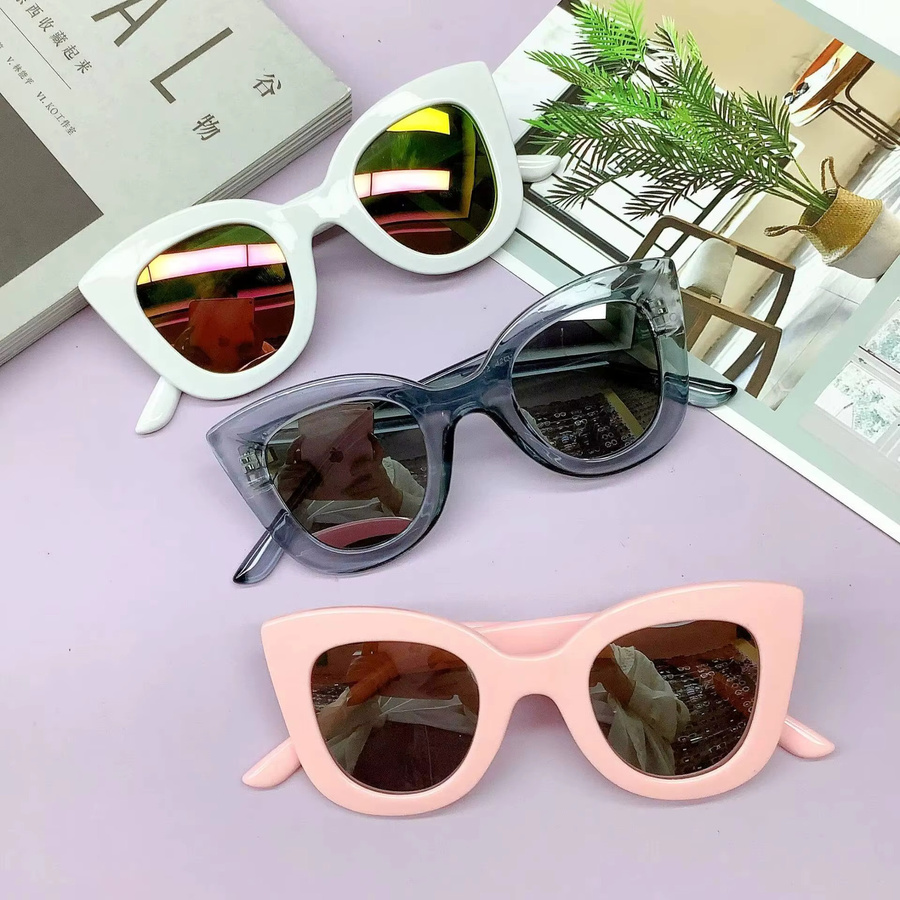 ZUXUB Kinder-Sonnenbrille, Vollrand, Cat-Eye, Kunststoff - Bild 2