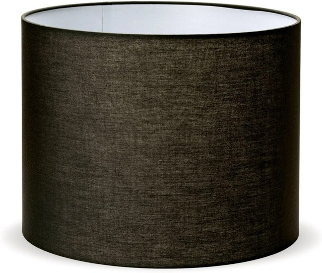 Orion Lightstyle Lampenschirm aus Stoff, rund, Schwarz, Durchmesser: 40 cm, Höhe: 30 cm, Fassung: E27 - Bild 1