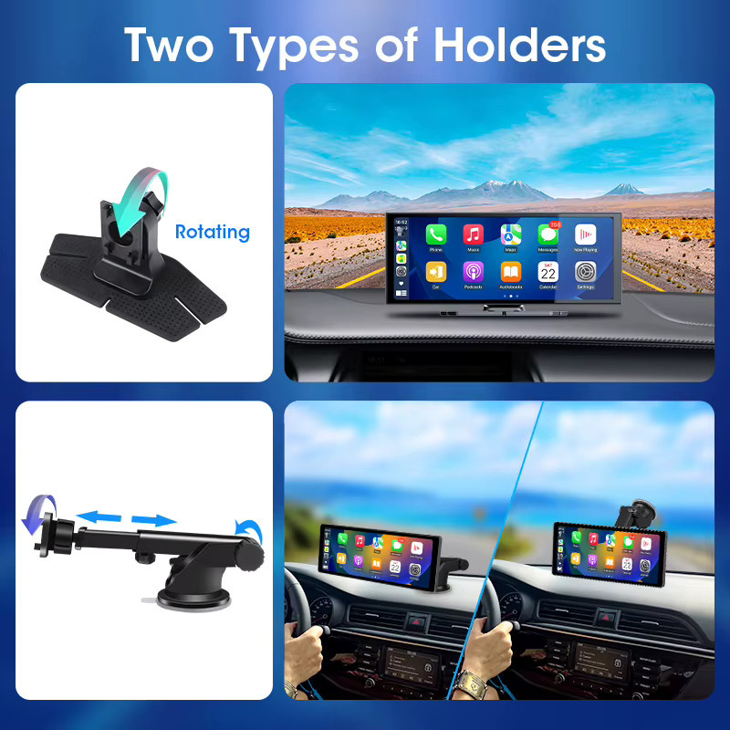 Jansite Tragbares Universelles Autoradio mit 11,26 Zoll HD-Touchscreen in Schwarz mit Apple Carplay, Android Auto, GPS, WIFI und Bluetooth - Bild 4